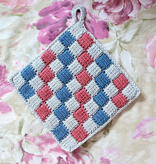 Gehäkelter Topflappen tunesisch