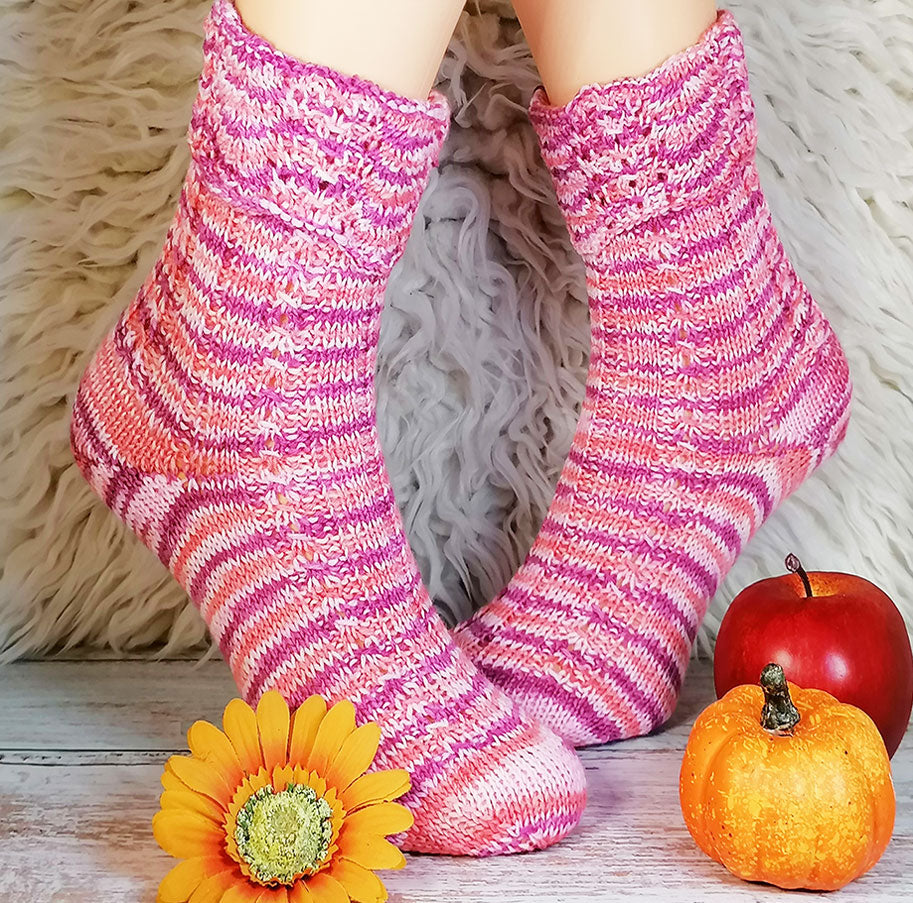 Handgestrickte Socken Wellenreiter Gr. 40/41