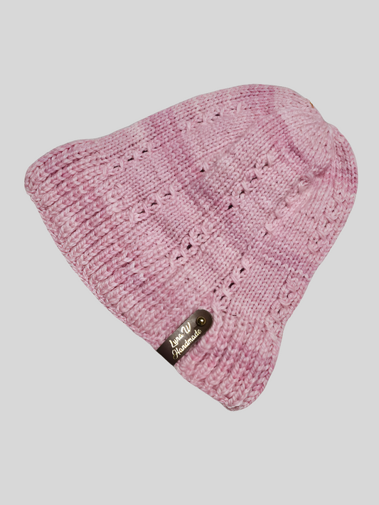 Handgestrickte Mütze aus Merino und Yakwolle - Farbenspiel - Luna's Kreativwerkstatt