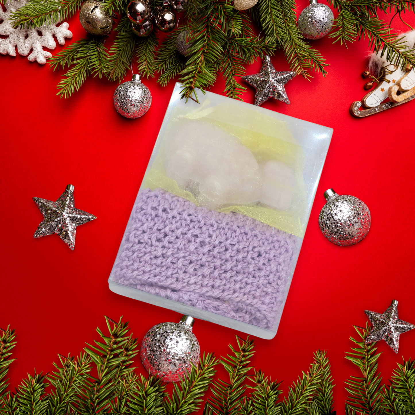 Geschenkset Seifenläppchen und Schafmilchseife