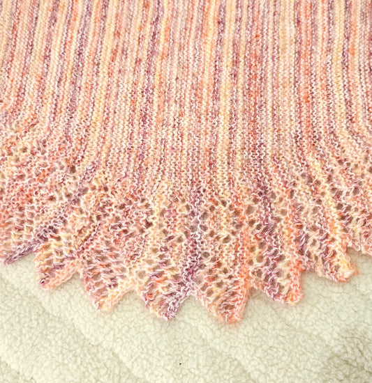 Mohair-Cashmere-Schal Sunset