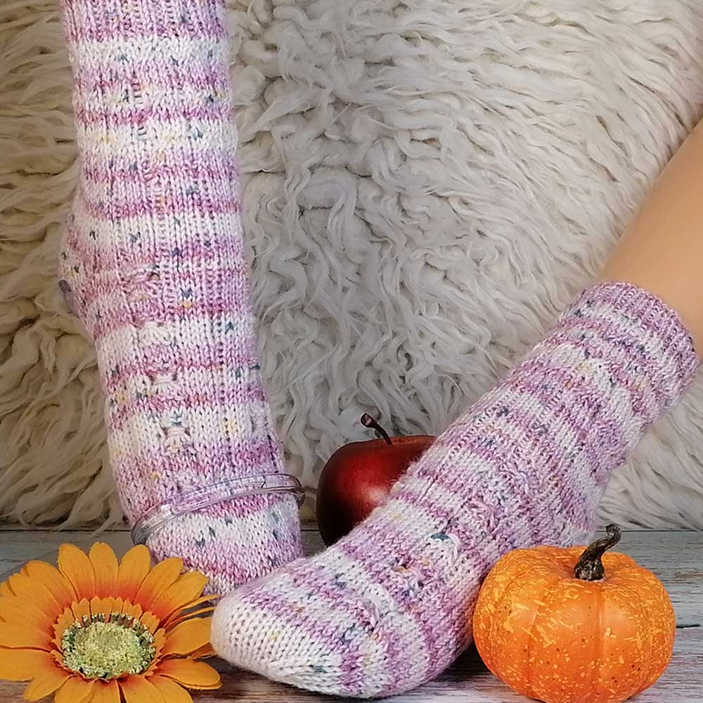 Handgestrickte Socken Elina Gr. 36/37