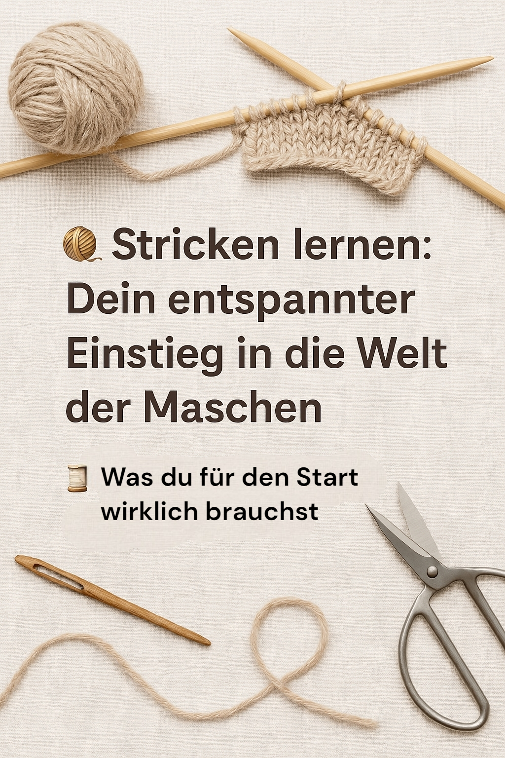 Stricken lernen: Dein entspannter Einstieg in die Welt der Maschen