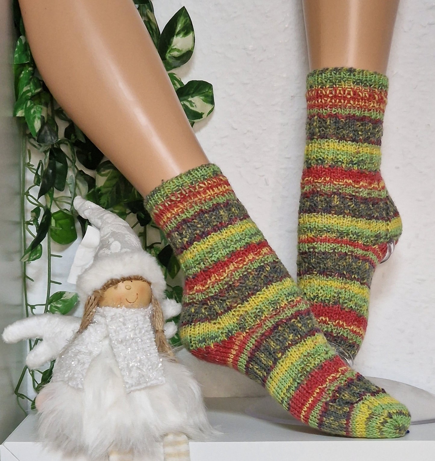 Handgestrickte Socken Stripes Gr. 36/37