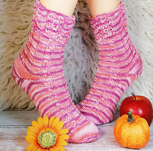 Handgestrickte Socken Wellenreiter Gr. 40/41