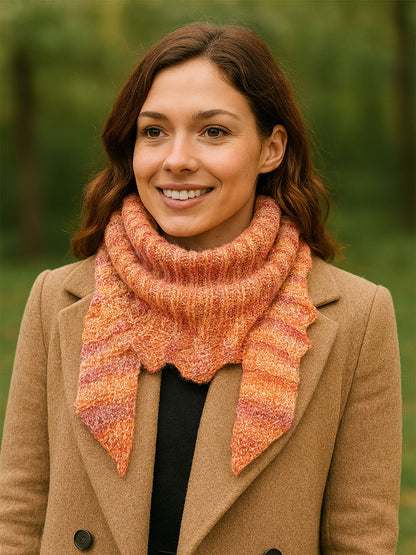 Mohair-Cashmere-Schal Sunset