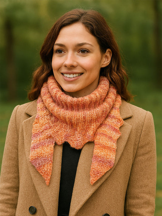 Mohair-Cashmere-Schal Sunset