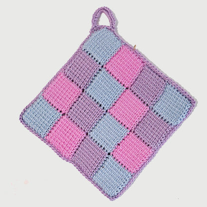 Gehäkelter Topflappen Entrelac