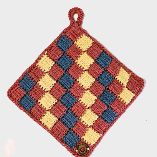 Gehäkelter Topflappen tunesisch