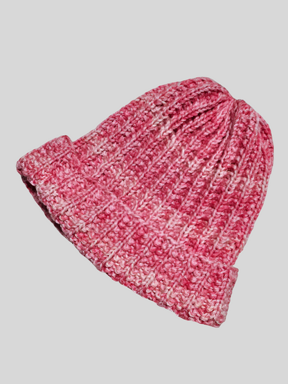 Handgestrickte Kindermütze im Patentmuster aus Merinowolle - Farbenspiel - Luna's Kreativwerkstatt