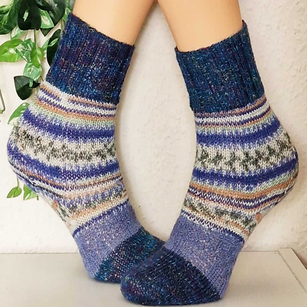 Handgestrickte Socken Manuel Gr. 38/39