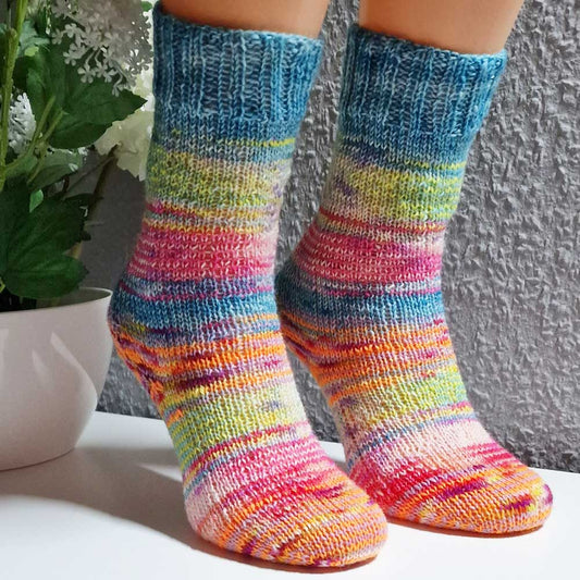 Handgestrickte Socken Color Mix Gr. 36/37