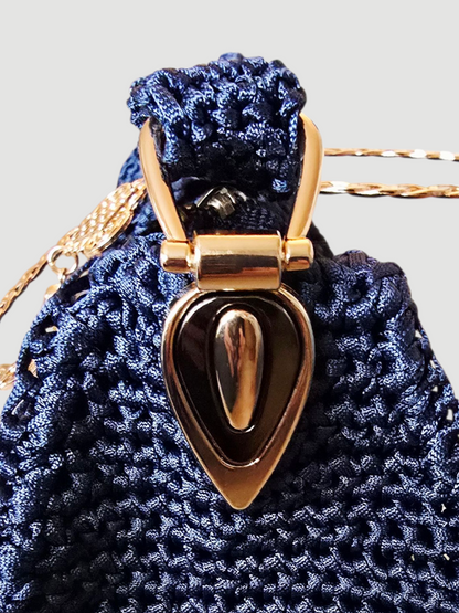 Gehäkelte Handtasche Blue Chic