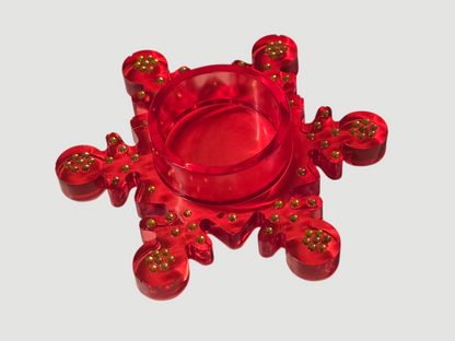 Teelichthalter Schneeflocke