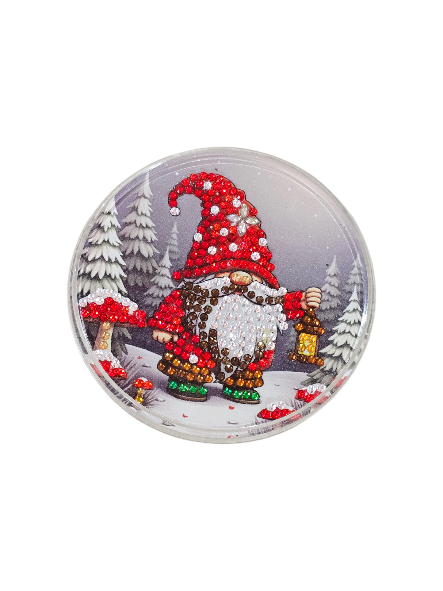 Weihnachtlicher Acryl-Untersetzer Wichtel