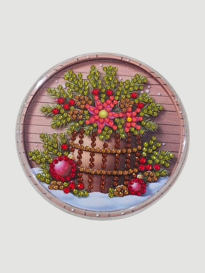 Weihnachtlicher Acryl-Untersetzer