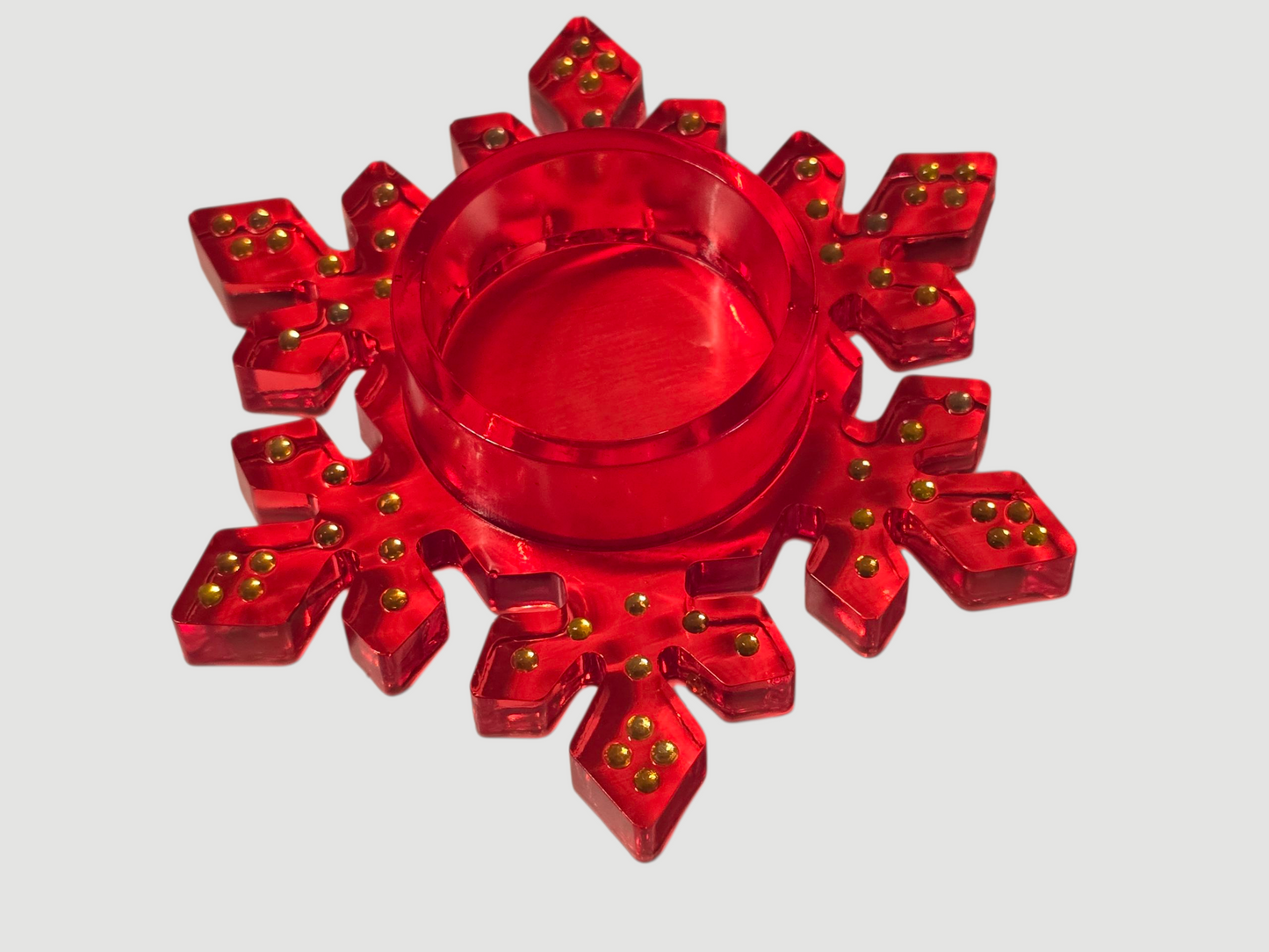 Teelichthalter Schneeflocke