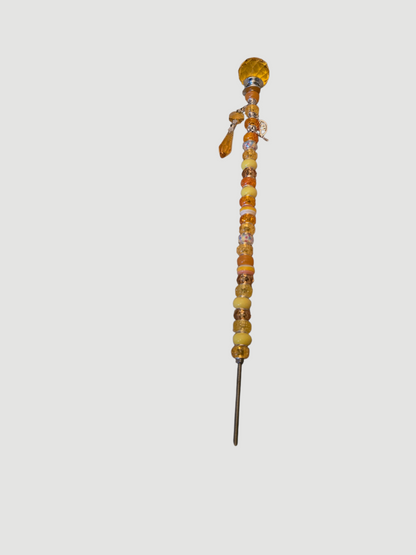 Gartenstab Blumenwächter - Farbenspiel - Luna's Kreativwerkstatt