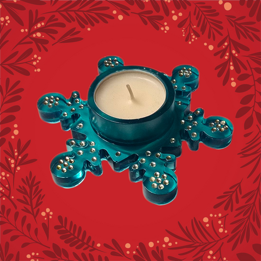 Teelichthalter Schneeflocke