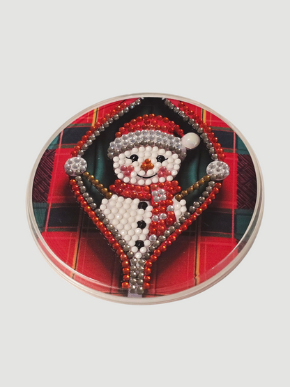 Weihnachtlicher Acryl-Untersetzer