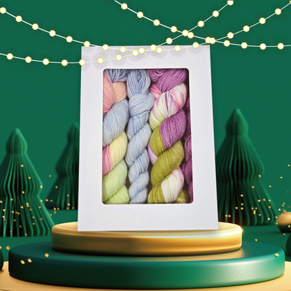 Geschenkset Merino Sockenwolle 140g