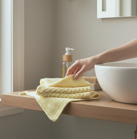 2er Waschlappen - Farbenspiel - Luna's Kreativwerkstatt