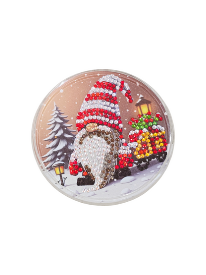 Weihnachtlicher Acryl-Untersetzer Wichtel