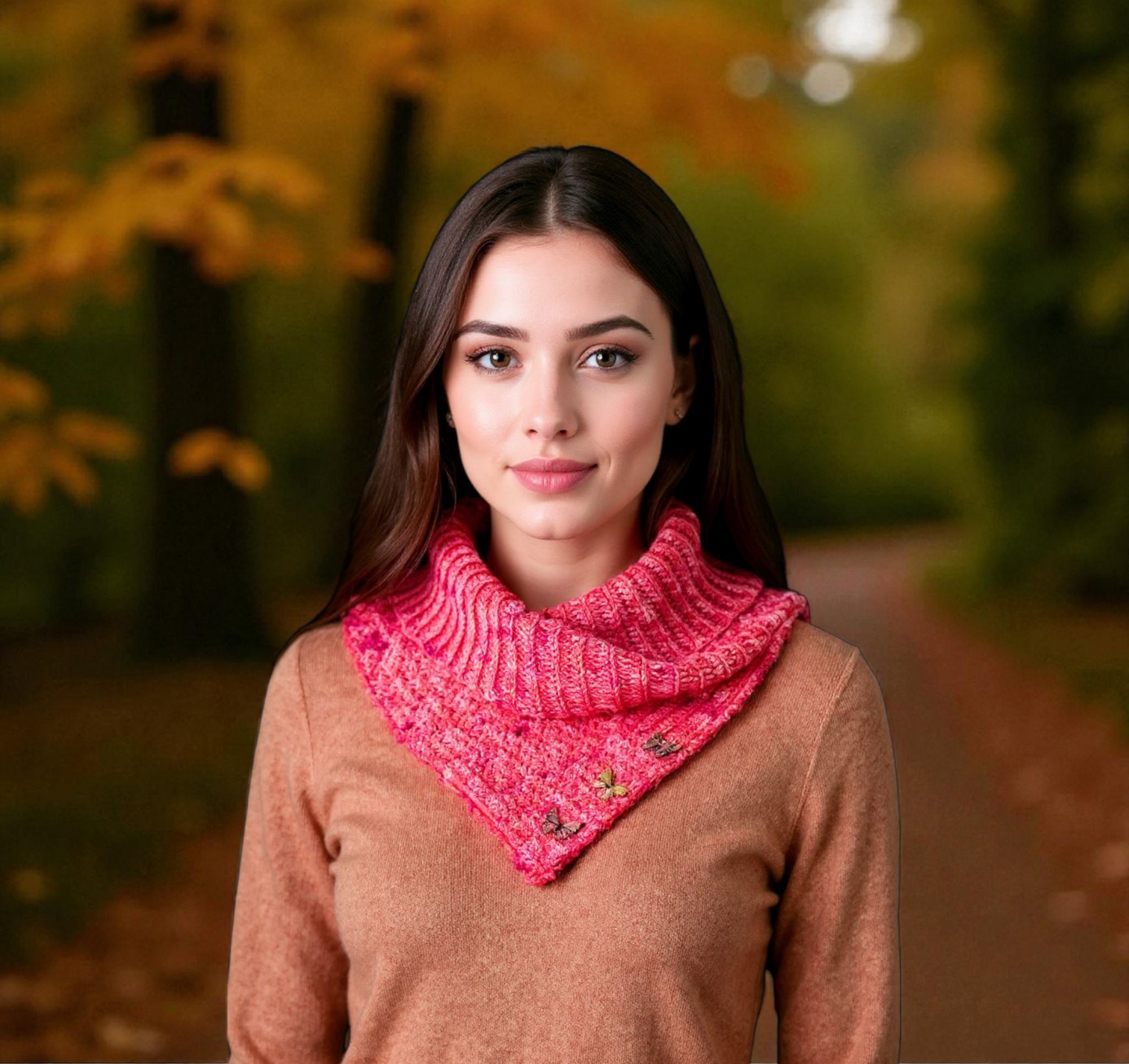 Halsschmeichler mit Schmetterlingsknöpfen