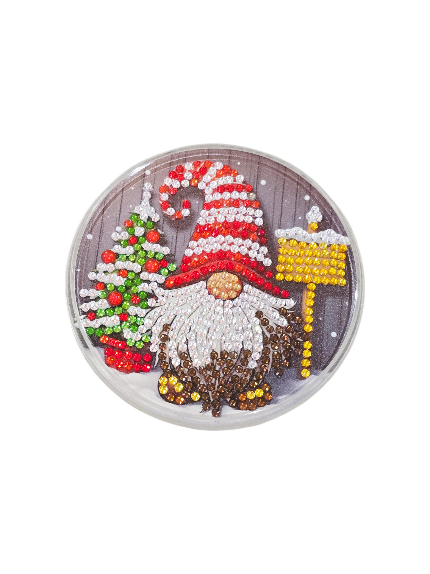 Weihnachtlicher Acryl-Untersetzer Wichtel