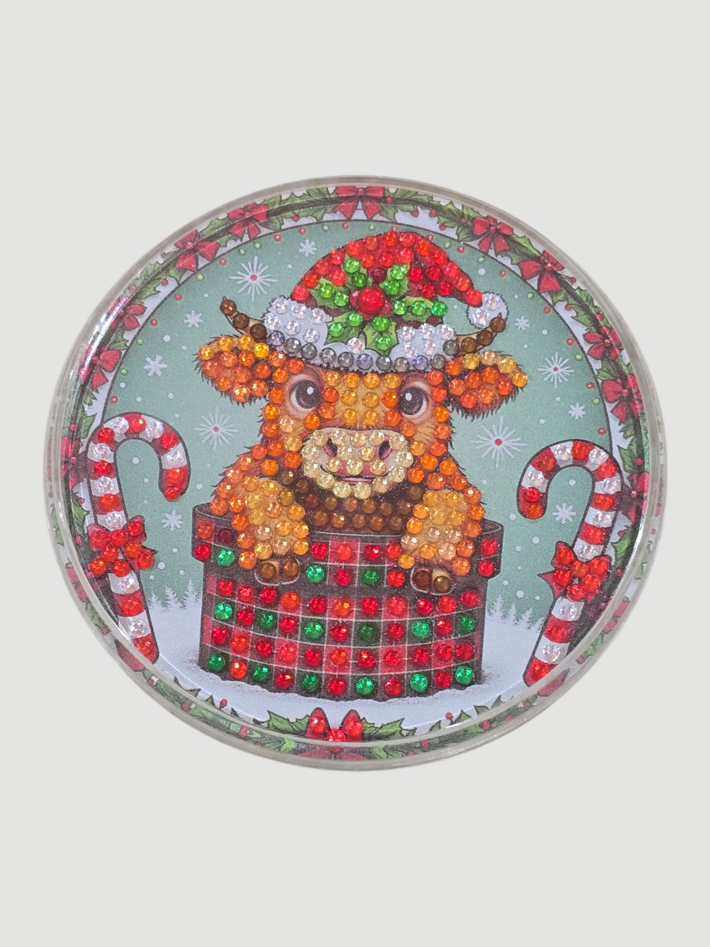 Weihnachtlicher Acryl-Untersetzer