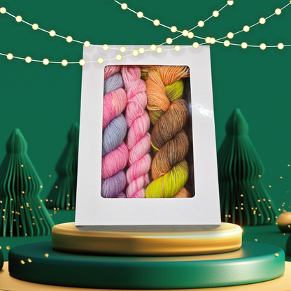 Geschenkset Merino Sockenwolle 140g