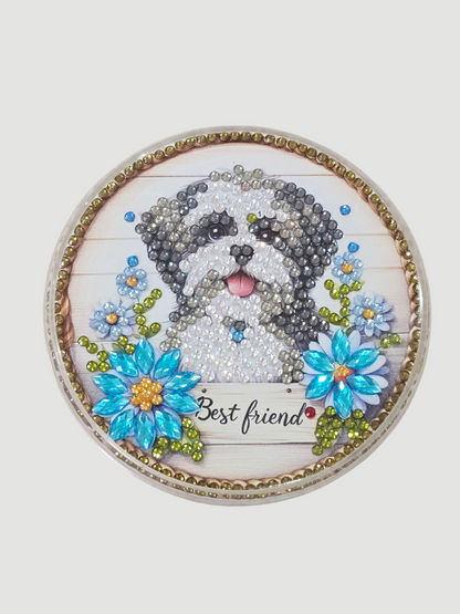 Untersetzer mit Hundemotiv