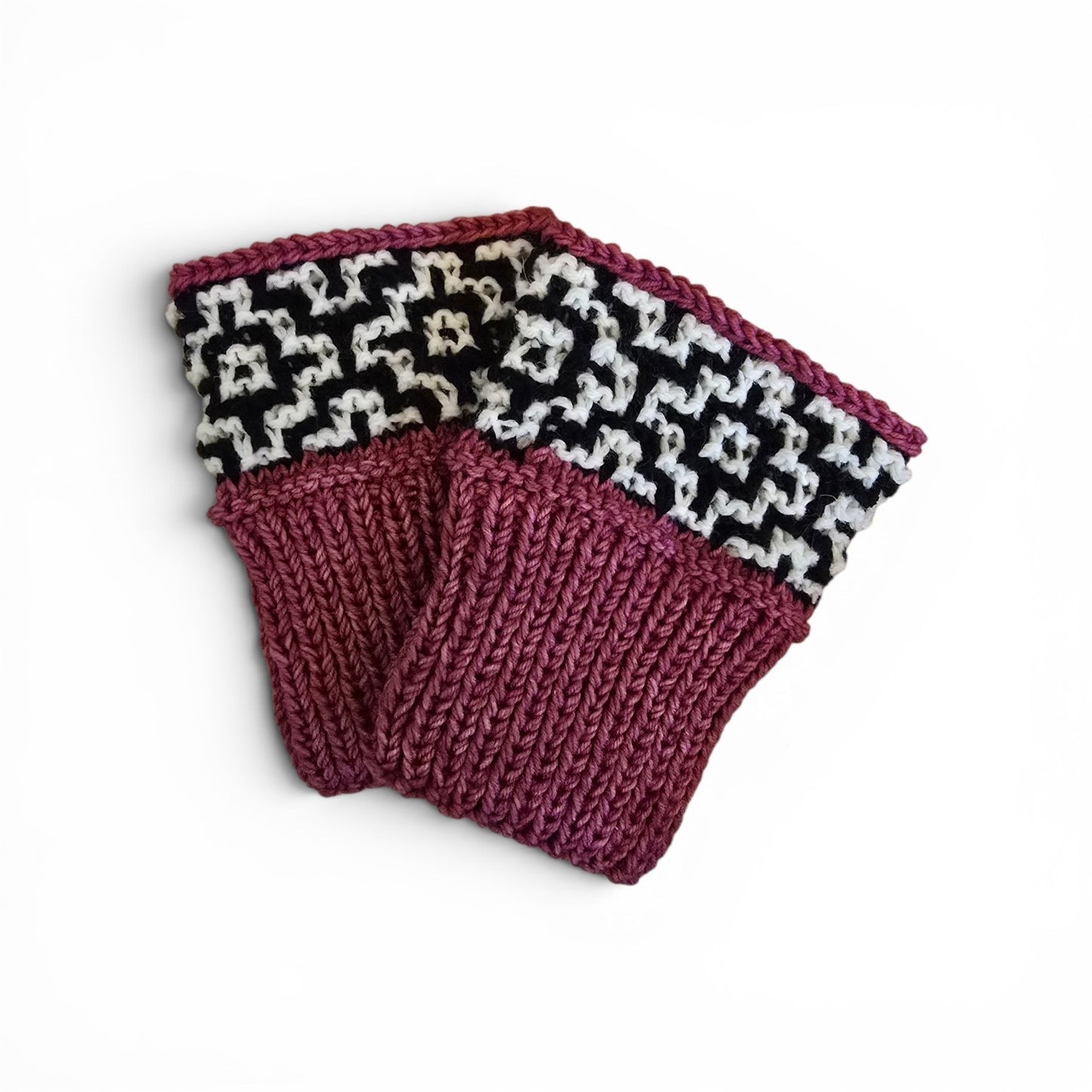 Boot Cuffs "Stadtherz" - Farbenspiel - Luna's Kreativwerkstatt