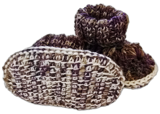 Meliert Baby-Booties